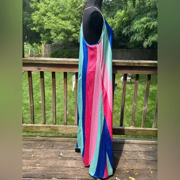 LuLaRoe Vibrant Multicolor Maxi Dress - Picture 4 of 9